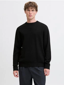 Jack & Jones JPRBLAMILANO STITCH KNIT CREW NECK SN schwarz black