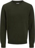 Jack & Jones Rundhalspullover "JJEGLOBE KNIT CREW NECK NOOS" in Strick Optik