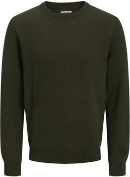 Jack & Jones Pullover 'JJEGlobe' oliv