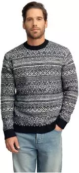 Next Fashion Rundhalspullover Fairisle-Muster Regular Fit