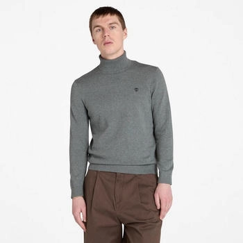 Timberland Turtle Neck Baumwollpullover dunkelgrau meliert