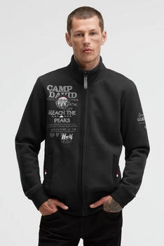 Camp David Sweatjacke CG2509-3714-31 Logo Prints Stickereien und Patches