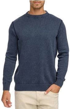 Indicode Rundhalspullover INNiels O-neck blau