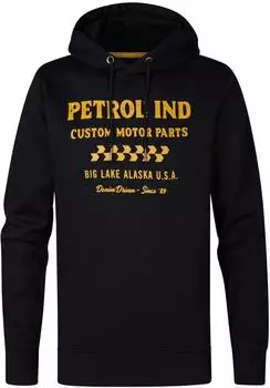 Petrol Industries Sweatshirt 'Kowak' dunkelgelb schwarz