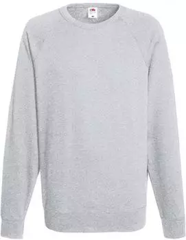 Fruit of the Loom Light Raglan Sweat graumelliert