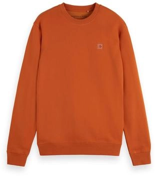 Scotch & Soda Sweatshirt Label-Detail orange