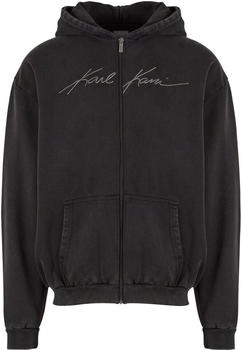 Karl Kani Autograph Heavy OS Zip Hoodie schwarz