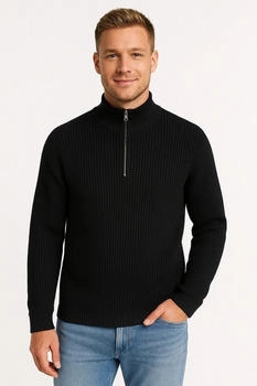 Jack & Jones 'JJKAITO' Pullover schwarz