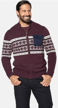 Jan Vanderstorm Strickjacke BJORNSEN dunkelrot