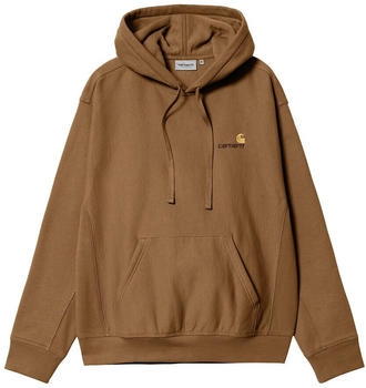 Carhartt Hooded American Script Sweat hamilton brown