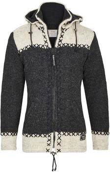 THC Natural Line Strickjacke anthrazit weiß 511