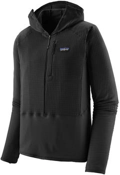 Patagonia R1 P O Hoody schwarz