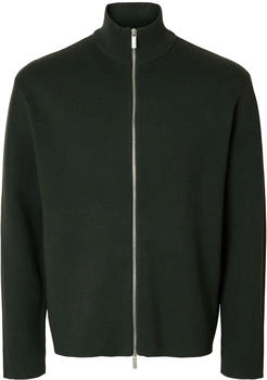 Selected Strickjacke 'SLHTELLER' dunkelgrün