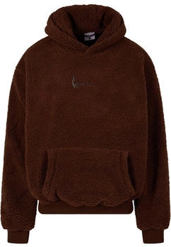 Karl Kani KM233-020-2 KK Metal Signature Teddy Os Hoodie braun