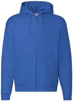 Fruit of the Loom Premium Kapuzenjacke durchgehendem Reißverschluss königsblau