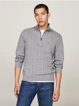 Tommy Hilfiger Troyer aus Baumwolle Regular Fit hellgrau