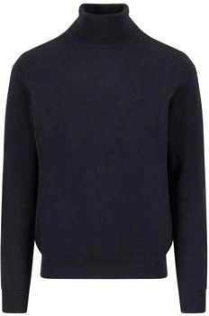 Fynch-Hatton Strickpullover Logo Stickerei schwarz