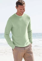 AUTHENTIC LE JOGGER Strickpullover mit Double-Layer Optik, Pullover aus reiner