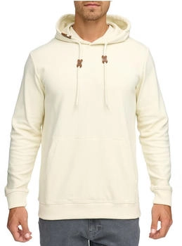 Indicode Kapuzensweatshirt INSalupe weiß spargel