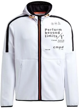 Camp David Kapuzensweatjacke elastischen Saumabschlüssen