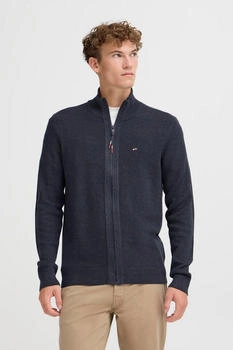 FQ1924 FQGRANBY STRUCTURE CARDIGAN Feinstrick-Jacke salute melange FQ1924