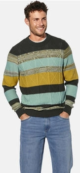 Babista TESSIBOSO Rundhalspullover mit Streifenmuster (767002-0002) oliv