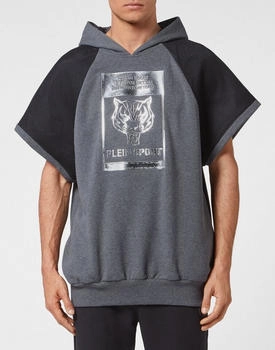 Plein Sport Tiger Kapuzensweatshirt (PPL1115) dunkelgrau