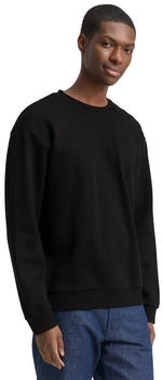Tom Tailor Denim Sweatshirt mit Rundhals-Ausschnitt (88643716) schwarz
