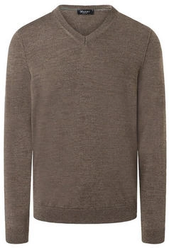 Maerz V-Pullover Superwash Classic Fit (490400) braun
