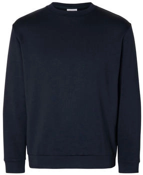 Selected Sweatshirt mit Stehkragen navy