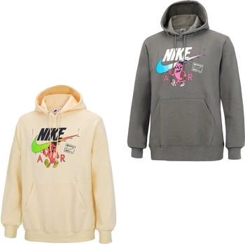 Nike Club Fleece Graphic Pullover Hoodie (IH5071) cave stone