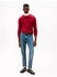 Tommy Hilfiger TH Monogram Cotton Cashmere Rundhals-Pullover (MW0MW28046) rot