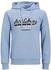 Jack & Jones JJELOGO SWEAT HOOD 2 COL 23/24 NOOS (12255617) chambray blau/melange