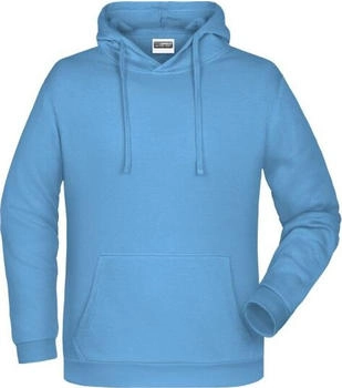 James & Nicholson Basic Kapuzensweatshirt (JN796) himmelblau