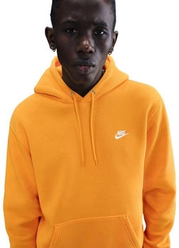 Nike Club Fleece Hoodie (BV2654) goldgelb/wei&szlig;