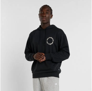 New Balance Circular Logo Kapuzensweatshirt (MT51916) schwarz
