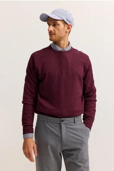 Bugatti Pullover mit Rundhalsausschnitt (56227059) bordeaux