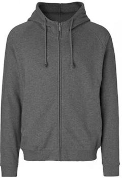 Neutral Organic Unisex Zip Hoodie mit verstecktem Reißverschluss (NE63401) dark heather