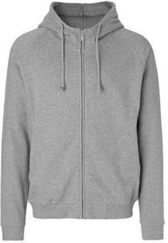 Neutral Organic Unisex Zip Hoodie mit verborgenem Reißverschluss (NE63401) sports grey