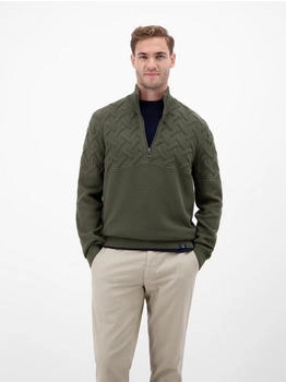 Lerros Troyer mit Jacquardmuster nordic olive