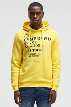 Camp David Kapuzen-Sweatshirt marine/gelb/weiß