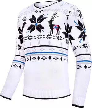 Nebulus Breen Pullover im Norweger-Style weiß