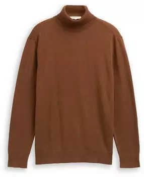 Tom Tailor Denim Pullover mit Rollkragen golden clay