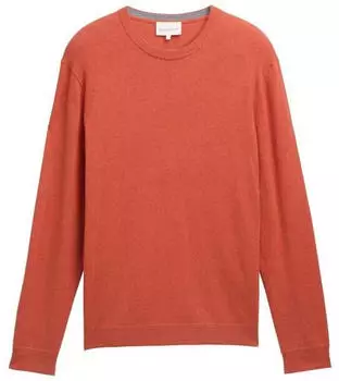 Tom Tailor Strickpullover Kaschmir-Anteil M rust red melange