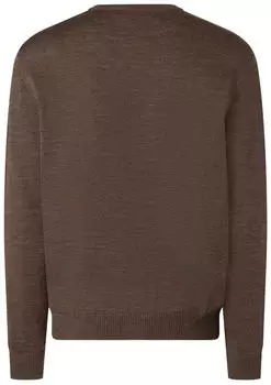 Maerz Pullover aus Schurwolle dunkelbraun