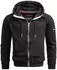 Alessandro Salvarini Kapuzen-Sweatjacke schwarz
