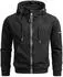 Alessandro Salvarini Kapuzen-Sweatjacke schwarz