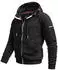 Alessandro Salvarini Kapuzen-Sweatjacke schwarz