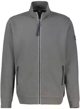 Lerros Sweatjacke aus weichem Baumwollmischgewebe Basalt Grey (25D45031_27702)