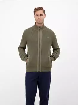 Lerros Herren Strickjacke casual modisch und bequem Nordic Olive (25O5546_66102)